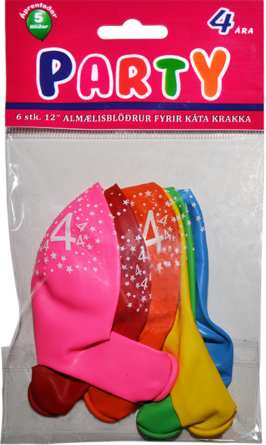 Latex blöðrur vörunr. 70604-00